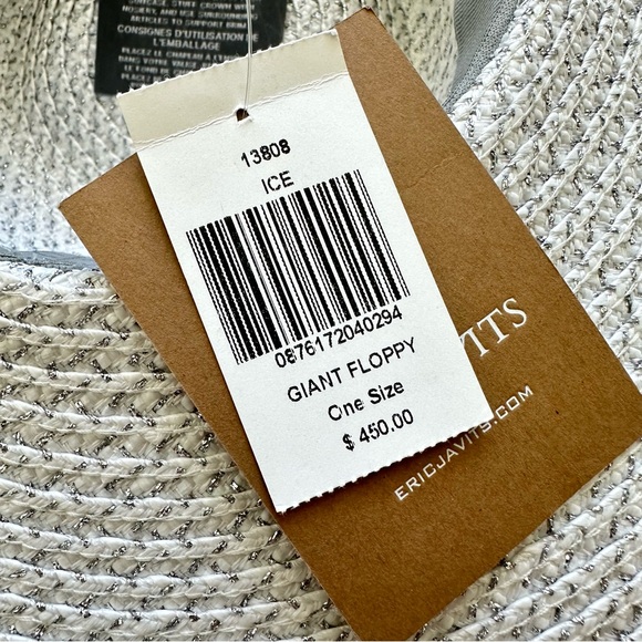 NWT!!! Eric Javits women giant floppy one size Retail 450$ - Picture 5 of 10
